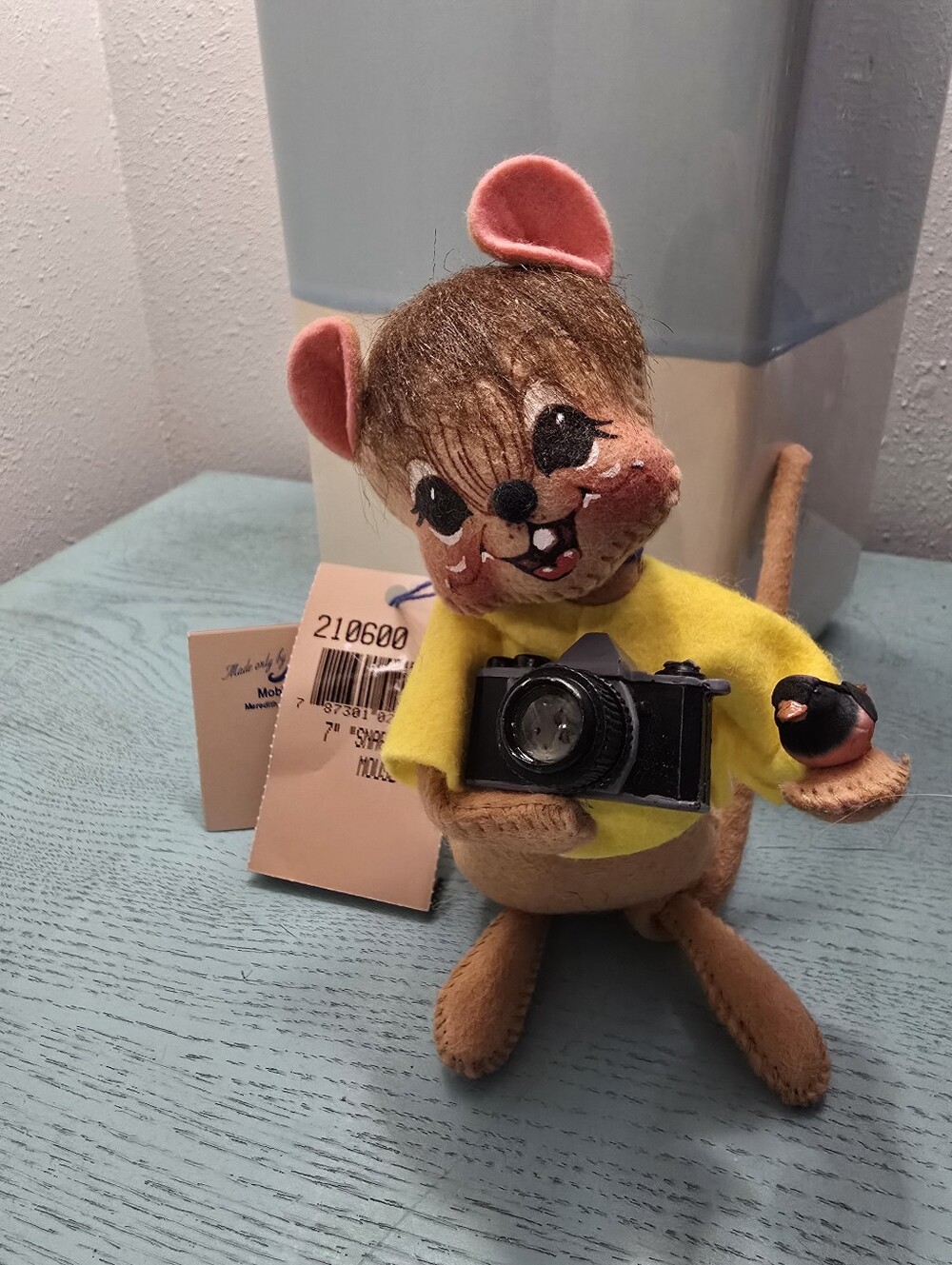 VTG 2000 Annalee 7" Snapshot Mouse with Camera & Bird NWT